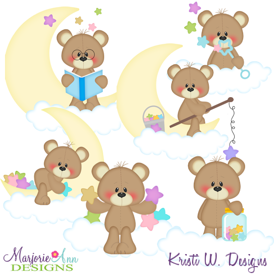 Stardust & Moonbeams SVG Cutting Files + Clipart - Click Image to Close